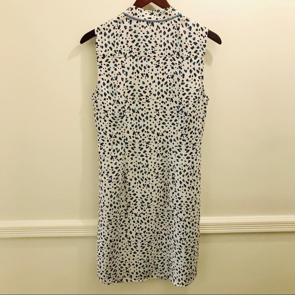 CAbi Camilla Leopard Print Shirt Dress blue medium - Picture 4 of 12